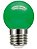 Lâmpada Led Bolinha 1W  Verde  - 110/220v - Imagem 1