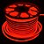 Mangueira Fita LED Neon Flexivel Luz Vermelha - 07w por metro - 12v -  IP65 - Rolo com 50 Metros - Imagem 1