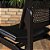 Cadeira Vik Design cor preta com palha sextavada no encosto - Imagem 6