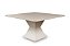 Mesa de Jantar Bella 1,40x1,40 Canto Redondo Cor Off White - Imagem 1