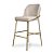 Banqueta Cristal Metal Dourado Linho Bege (01) - Imagem 1