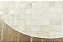 Tapete Redondo Mn10x10 Off White Couro Legítimo - Imagem 3