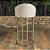 Banqueta Beverly Metal Champanhe Tec. Linho Bege (200) - Imagem 5