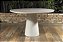 Mesa de Jantar Redonda 1,50m Base Cone Inteira Off White - Imagem 3