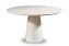 Mesa de Jantar Redonda 1,30m Base Cone Inteira Off White - Imagem 1