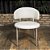 Cadeira Copenhague Em Couro Legítimo Off White Metal Champanhe - Imagem 2