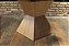 Mesa Bella de Jantar 1,50x1,50 Canto Redondo Lamina de Cinamomo Natural - Imagem 2