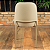 Cadeira Lucille em Courissimo Areia com Base em Metal Champanhe - Imagem 7