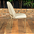 Cadeira Lucille em Courissimo Areia com Base em Metal Champanhe - Imagem 6