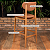 Banqueta Odara em Courissimo Caramelo com Encosto Laminado - Imagem 4