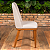 Cadeira Kalina em Tecido Soft Palha com Base em Madeira Natural - Imagem 6