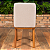Cadeira Kalina em Tecido Soft Palha com Base em Madeira Natural - Imagem 7