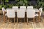 Mesa de Jantar Donatella 1,80x89cm Tampo de Vidro Off White Base Natural - Imagem 7