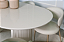 Mesa de Jantar Orgânica Cloe com Tampo em Laca Off White 200 x 110 cm - Imagem 5