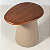 Mesa Lateral Calais em Courissimo Mad. Nozes - Imagem 4