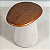 Mesa Lateral Calais em Bouclé Off White Mad. Nozes - Imagem 4