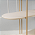 Estante Enya com 5 Prateleiras em MDF Off White e Estrutura em Metal Dourada - Imagem 4