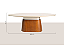 Mesa de Jantar Oval Vale em Laca Off White com Base Pinhão 2,00m x 1,10m - Imagem 3