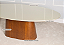 Mesa de Jantar Oval Vale em Laca Off White com Base Pinhão 2,00m x 1,10m - Imagem 4