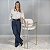 Banqueta Kioto com Braço em Bouclê Off White com Base em Metal Champanhe - Imagem 2