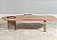 Mesa de Centro Lina Orgânica em MDF e Estrutura em Metal Champanhe - Imagem 3