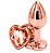 Plug Anal Coração Rose P - Imagem 1