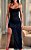 Vestido Sexy Longo Fenda Preto - Imagem 4