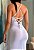 Vestido Sexy Longo Fenda Branco - Imagem 3