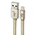 CABO LIGHTNING FLAT NYLON TRANCADO 1M GOLD ELG - Imagem 1