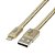 CABO LIGHTNING FLAT NYLON TRANCADO 1M GOLD ELG - Imagem 2