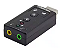 ADAPTADOR AUDIO USB(M) 2 P2(F) 3D - Imagem 1