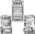 CONECTOR CONEX 1000 RJ45 CAT6 UND - Imagem 1