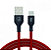 CABO MICRO USB BRAID RED M510BRD ELG - Imagem 2