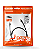 CABO REDE PATCH CORD CAT5E 2,5M PRETO PLUSCABLE - Imagem 1