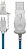 CABO MICRO USB-LIGHTNING ILUMINADO LED AZUL ELG - Imagem 1