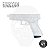 Base magazine média logo Glock G17 / G18 GBB 3D (2 peças) - Hunter Airsoft - Imagem 3