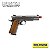 Pistola Airsoft 1911 Silver Wood 6mm GBB - Rossi - Imagem 1