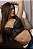CROPPED PRETO DE TULE SENSUAL SEM BOJO COM ELASTICO SEXY - Imagem 1
