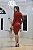 Vestido Midi Canelado Manga Longa Tubinho Outono Inverno Brinco - Imagem 16