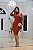 Vestido Midi Canelado Manga Longa Tubinho Outono Inverno Brinco - Imagem 12