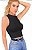 Blusa Feminina Canelada Cropped Cavada Básica Sexy Verão Top - Imagem 4