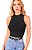 Blusa Feminina Canelada Cropped Cavada Básica Sexy Verão Top - Imagem 1