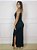 Vestido Longo Canelado Alcinha Slim E Plus Size Com Fenda - Imagem 1
