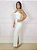 Vestido Longo Canelado Alcinha Slim E Plus Size Com Fenda - Imagem 2