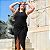 Vestido Plus Size Canelado De Amarrar Transpassado - Imagem 2