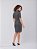 Vestido Plus Size Tubinho Midi Gola Alta Boneca Brigitte Tweed - Imagem 4