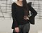 Blusa feminina manga longa flare - Imagem 1