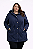 Parka Feminina Plus Size- Azul Marinho - Imagem 3