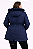 Parka Feminina Plus Size- Azul Marinho - Imagem 2