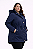 Parka Feminina Plus Size- Azul Marinho - Imagem 1